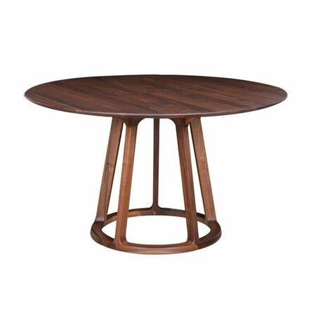 MOES HOME COLLECTION Aldo Round Dining Table - Walnut CB-1027-03-0